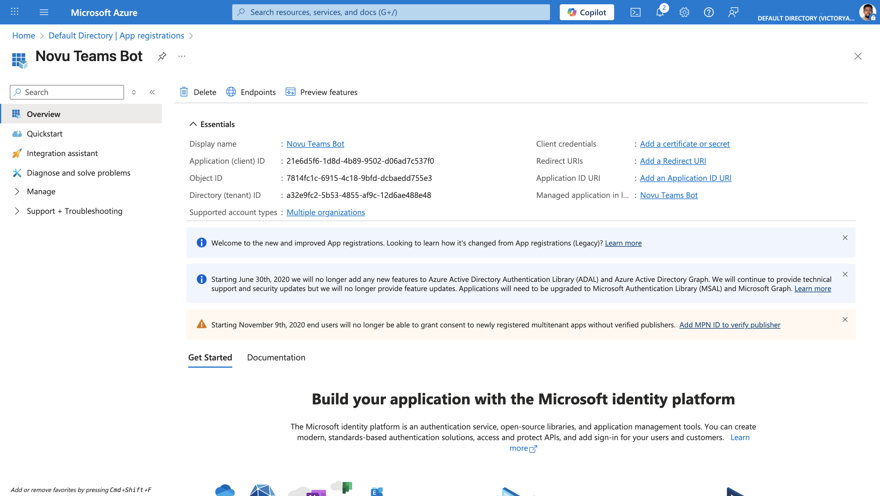 Register application